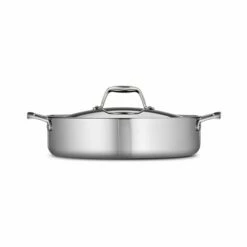 Tramontina 6 Qt Tri-Ply Clad Stainless Steel Covered Braiser 10 Tramontina 6 Qt Tri-Ply Clad Stainless Steel Covered Braiser -Deals Tramontina Store 80116067IXM002G