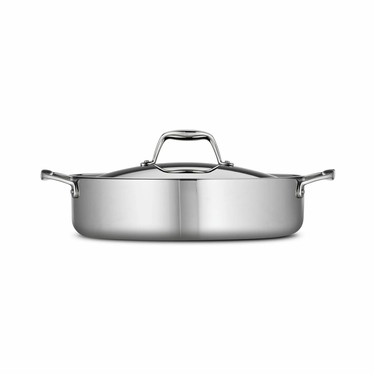Tramontina 6 Qt Tri-Ply Clad Stainless Steel Covered Braiser 4 Tramontina 6 Qt Tri-Ply Clad Stainless Steel Covered Braiser - Image 4