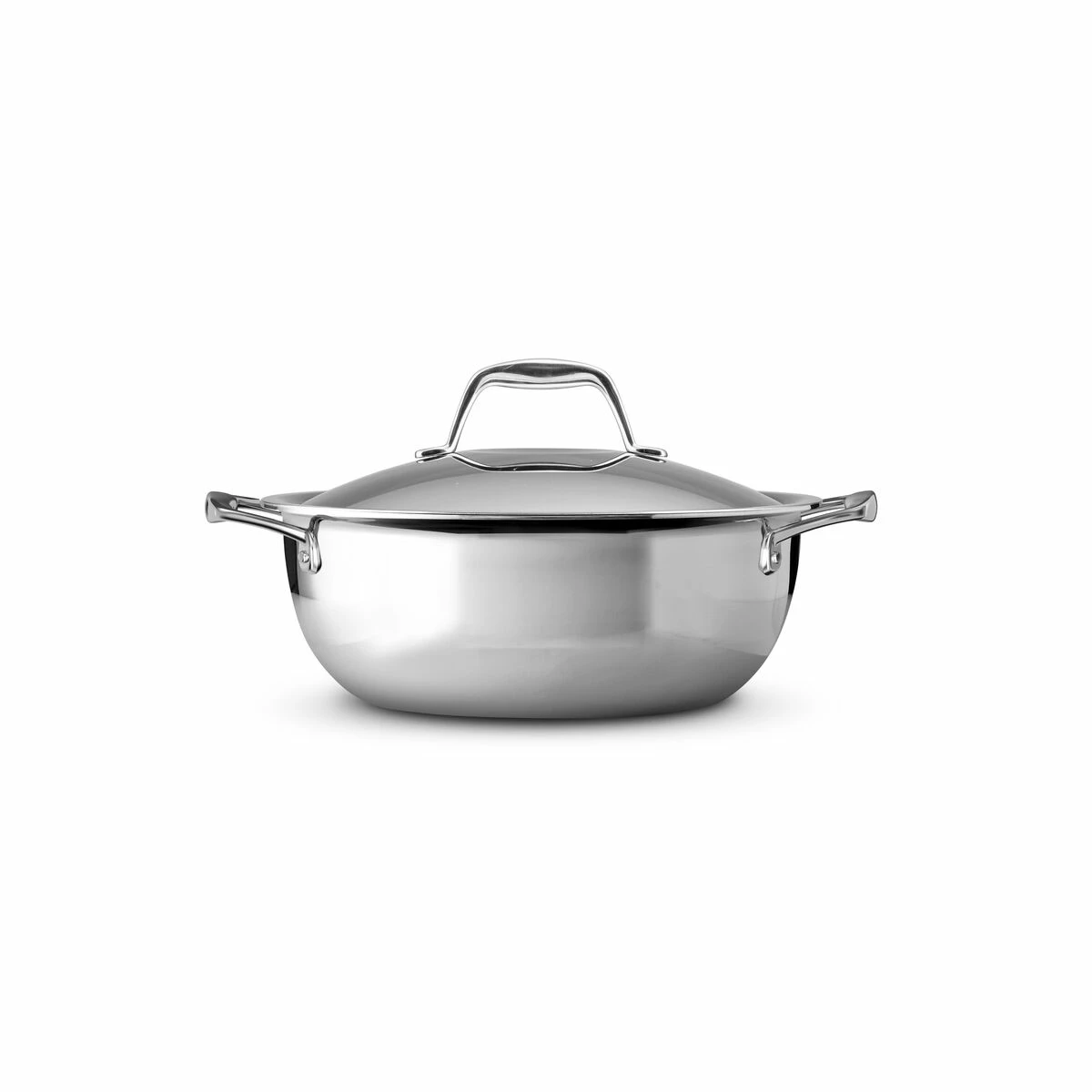 Tramontina 4 Qt Tri-Ply Clad Stainless Steel Covered Universal Pan 5 Tramontina 4 Qt Tri-Ply Clad Stainless Steel Covered Universal Pan - Image 5