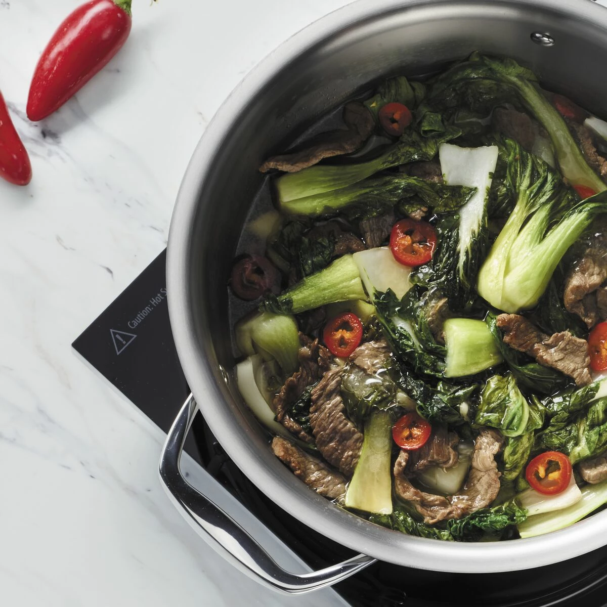 Tramontina 4 Qt Tri-Ply Clad Stainless Steel Covered Universal Pan 6 Tramontina 4 Qt Tri-Ply Clad Stainless Steel Covered Universal Pan - Image 6