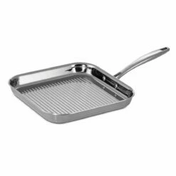 Tramontina 11 In Tri-Ply Clad Stainless Steel Square Grill Pan 9 Tramontina 11 In Tri-Ply Clad Stainless Steel Square Grill Pan -Deals Tramontina Store 80116072IXM001G