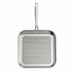 Tramontina 11 In Tri-Ply Clad Stainless Steel Square Grill Pan 12 Tramontina 11 In Tri-Ply Clad Stainless Steel Square Grill Pan -Deals Tramontina Store 80116072IXM003G
