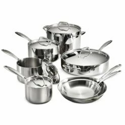 Tramontina 12 Pc Tri-Ply Clad Stainless Steel Cookware Set 10 Tramontina 12 Pc Tri-Ply Clad Stainless Steel Cookware Set -Deals Tramontina Store 80116249IXM001G