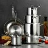 Tramontina 12 Pc Tri-Ply Clad Stainless Steel Cookware Set