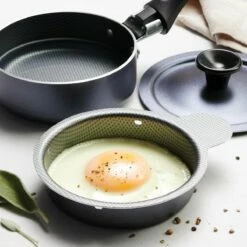 Tramontina 3 PC 4 In Mini Egg Poacher - Aluminum