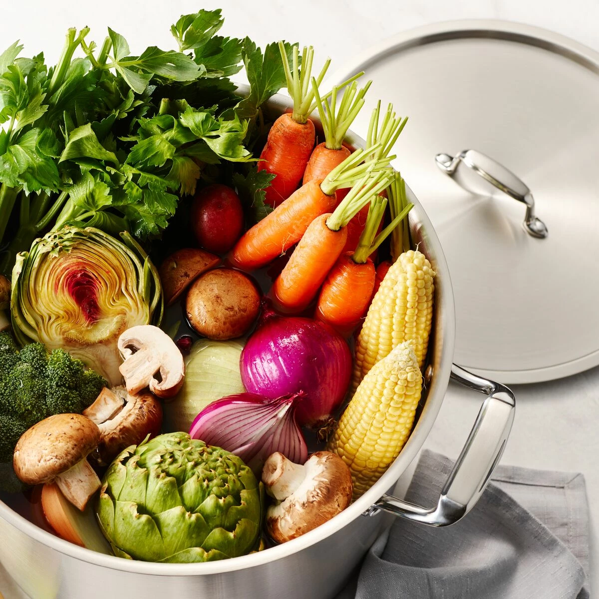 Tramontina 20 Qt Stainless Steel Covered Stock Pot 2 Tramontina 20 Qt Stainless Steel Covered Stock Pot - Image 2