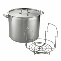 Tramontina 22 Qt Stainless Steel Canning Stock Pot With Rack -Deals Tramontina Store 80120006IXM001G