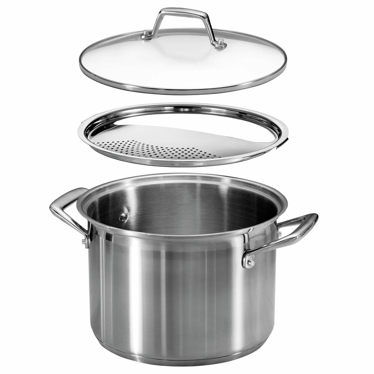 Tramontina 8 Qt Lock-n-Drain Stainless Steel Pasta Cooker 3 Tramontina 8 Qt Lock-n-Drain Stainless Steel Pasta Cooker - Image 3