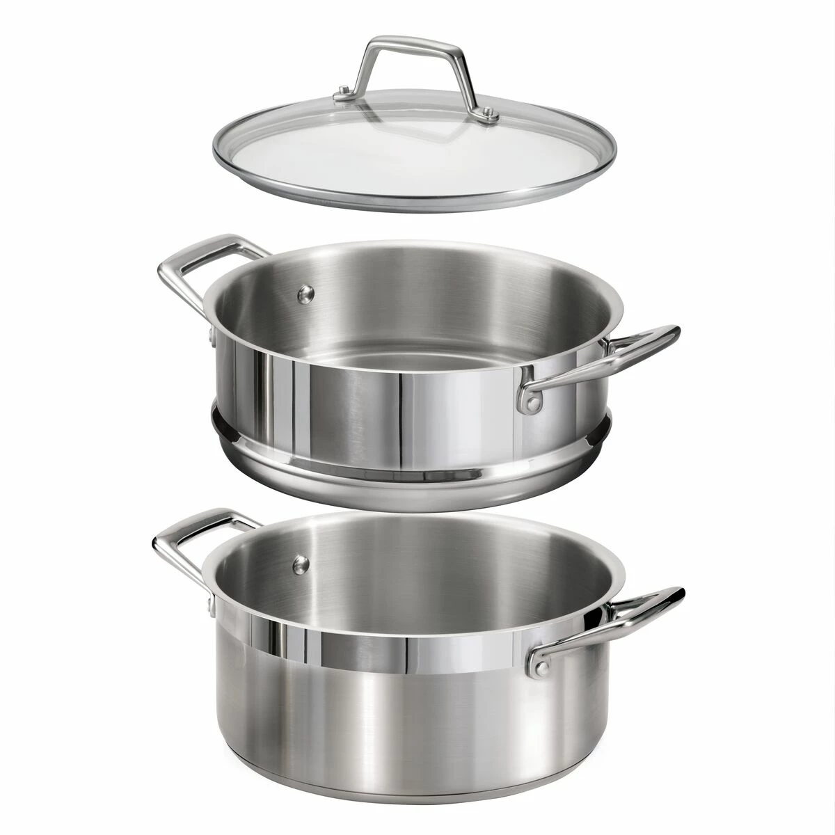 Tramontina 5 Qt Stainless Steel Steamer Set 5 Tramontina 5 Qt Stainless Steel Steamer Set - Image 5