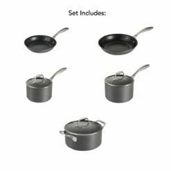 Tramontina Hard Anodized 8 Pc Cookware Set -Deals Tramontina Store 80123068IXM007G