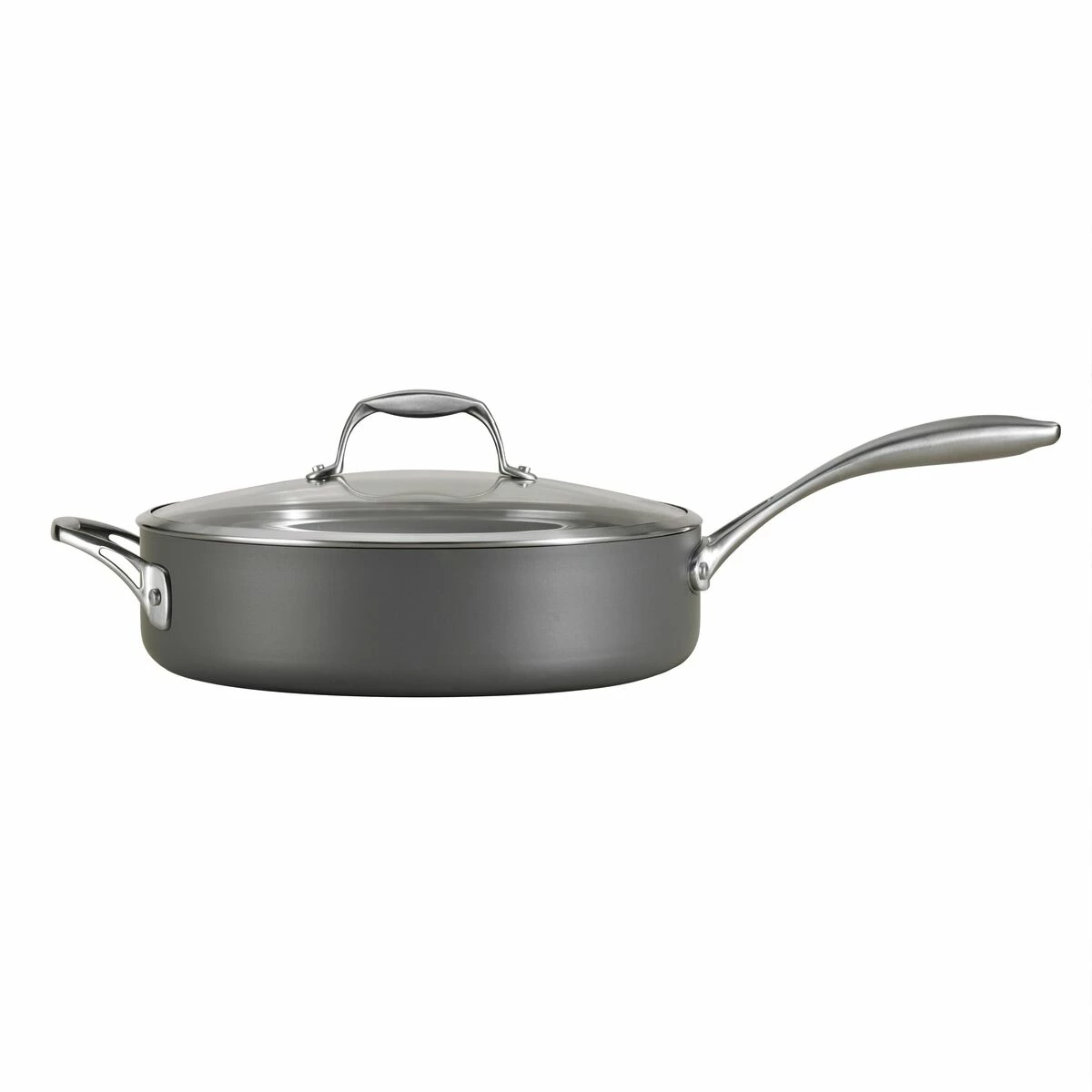Tramontina 5.5 Qt Hard Anodized Aluminum Covered Deep Sauté Pan 3 Tramontina 5.5 Qt Hard Anodized Aluminum Covered Deep Sauté Pan - Image 3