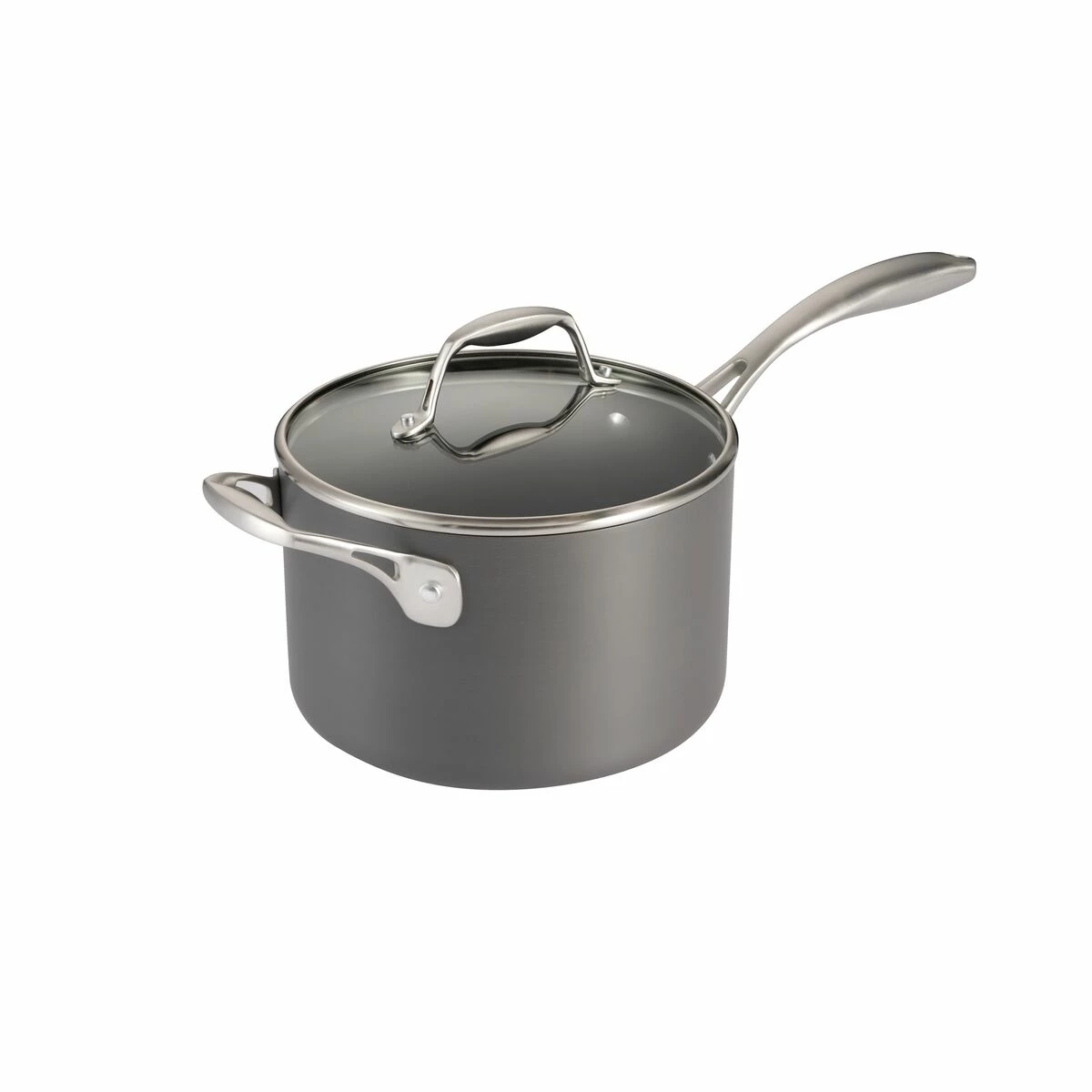 Tramontina 4 Qt Hard Anodized Covered Sauce Pan 2 Tramontina 4 Qt Hard Anodized Covered Sauce Pan - Image 2