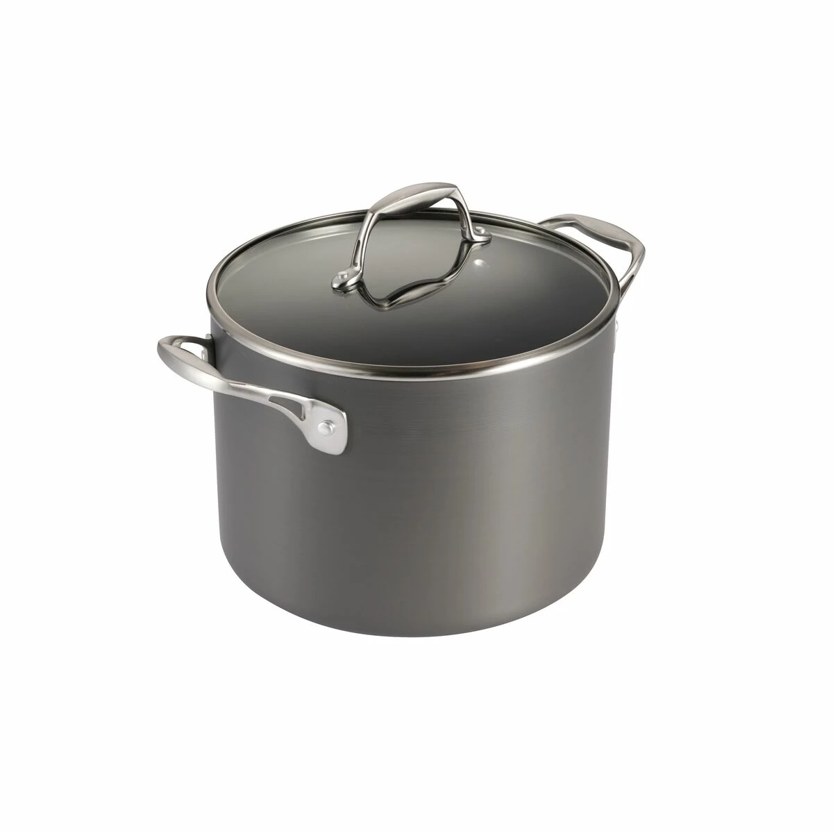 Tramontina 8 Qt Hard Anodized Aluminum Covered Stock Pot 2 Tramontina 8 Qt Hard Anodized Aluminum Covered Stock Pot - Image 2
