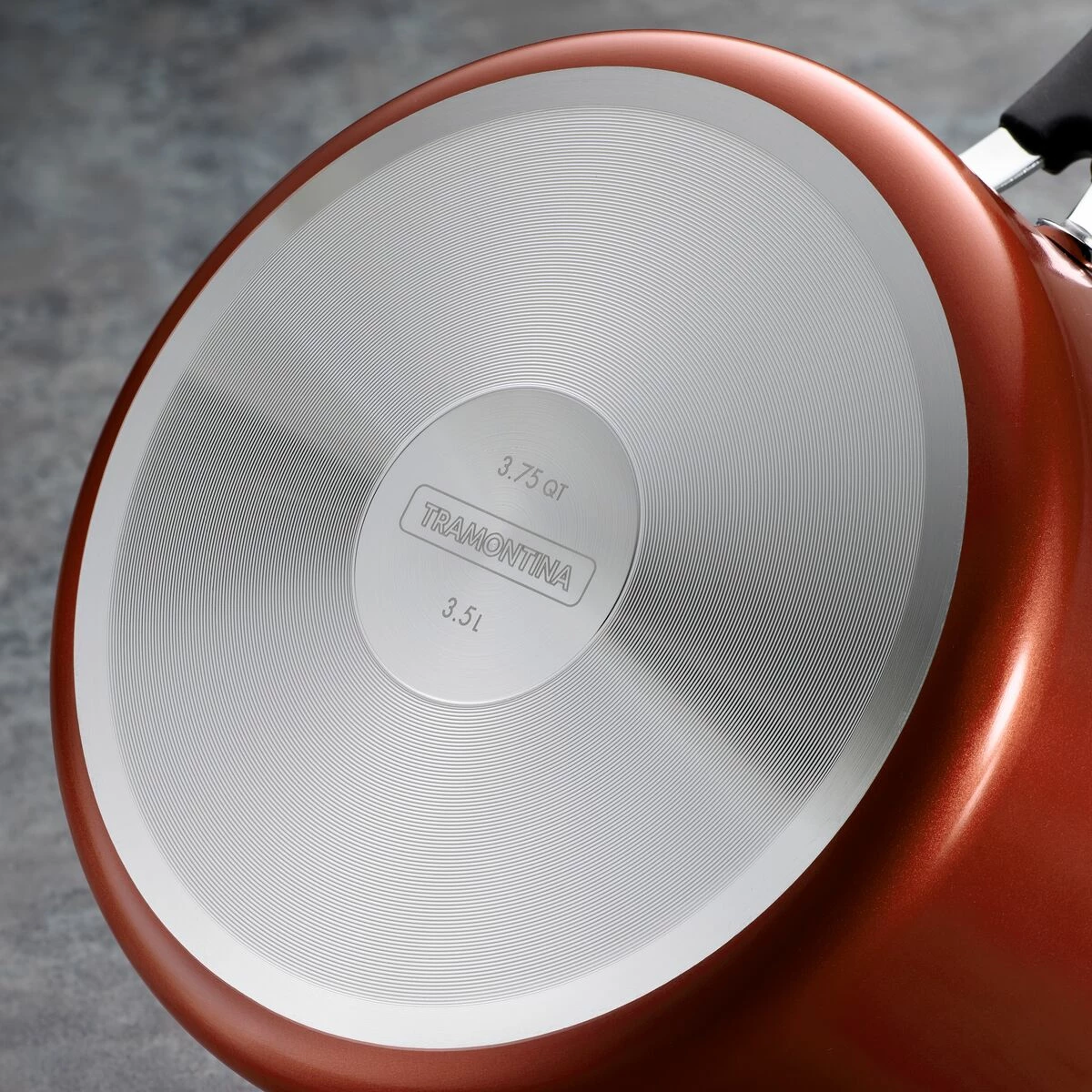 Tramontina 6 Pc Aluminum Stackable Sauce Pan Set - Metallic Red 5 Tramontina 6 Pc Aluminum Stackable Sauce Pan Set - Metallic Red - Image 5