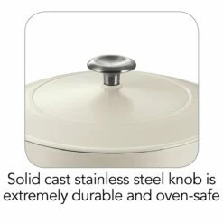 Tramontina 5.5 Qt Enameled Cast-Iron Series 1000 Covered Round Dutch Oven - Matte White 13 Tramontina 5.5 Qt Enameled Cast-Iron Series 1000 Covered Round Dutch Oven - Matte White -Deals Tramontina Store 80131035IXI003G