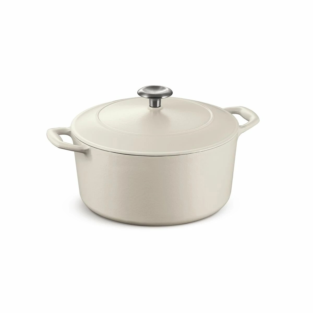 Tramontina 5.5 Qt Enameled Cast-Iron Series 1000 Covered Round Dutch Oven - Matte White 4 Tramontina 5.5 Qt Enameled Cast-Iron Series 1000 Covered Round Dutch Oven - Matte White - Image 4