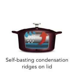 Tramontina 5.5 Qt Enameled Cast-Iron Series 1000 Covered Round Dutch Oven - Majolica Red 12 Tramontina 5.5 Qt Enameled Cast-Iron Series 1000 Covered Round Dutch Oven - Majolica Red -Deals Tramontina Store 80131037IXI004G