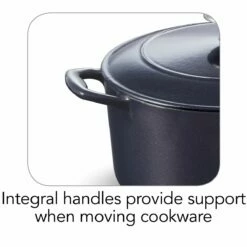 Tramontina 5.5 Qt Enameled Cast-Iron Series 1000 Covered Round Dutch Oven - Dark Blue 14 Tramontina 5.5 Qt Enameled Cast-Iron Series 1000 Covered Round Dutch Oven - Dark Blue -Deals Tramontina Store 80131038IXI002G