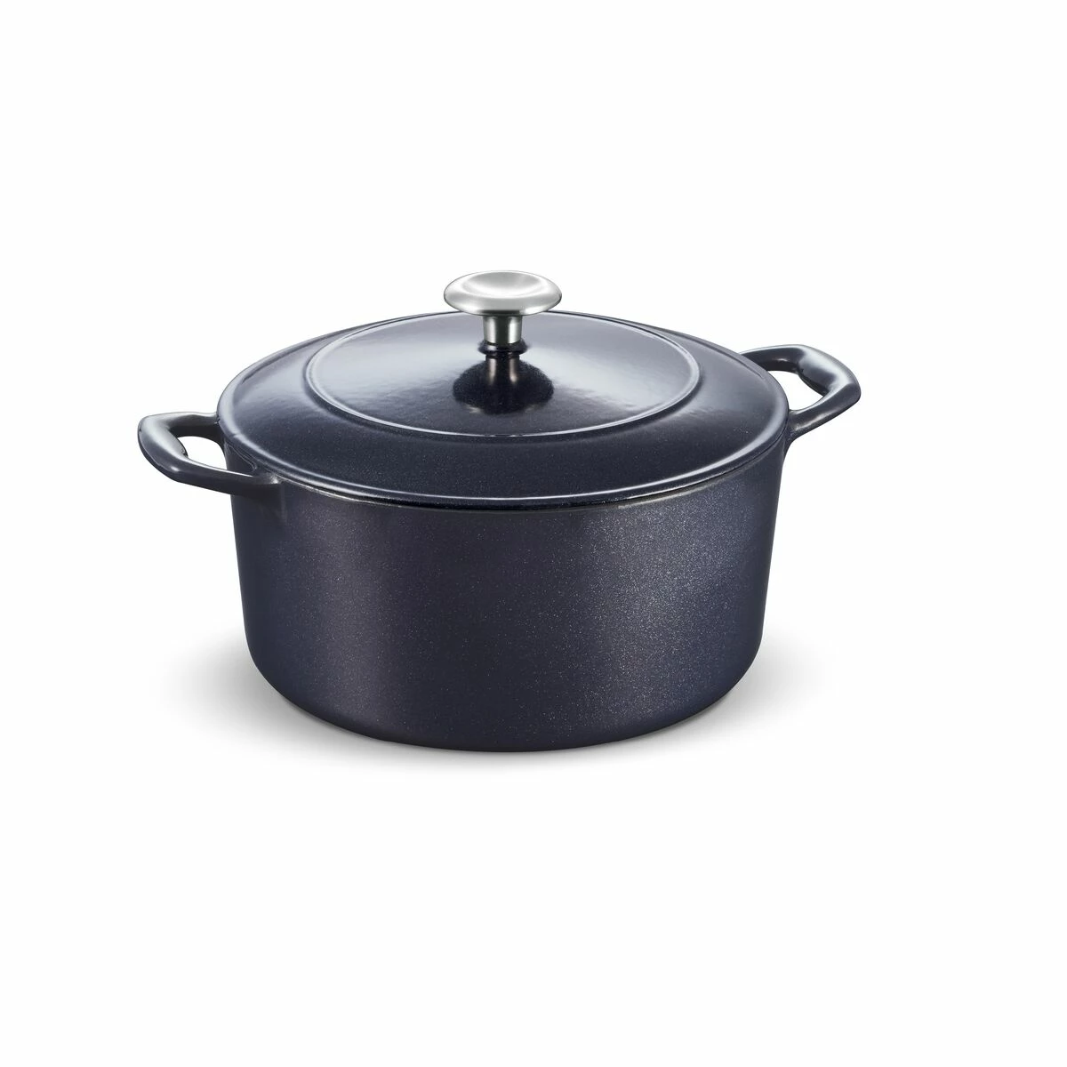 Tramontina 5.5 Qt Enameled Cast-Iron Series 1000 Covered Round Dutch Oven - Dark Blue 4 Tramontina 5.5 Qt Enameled Cast-Iron Series 1000 Covered Round Dutch Oven - Dark Blue - Image 4