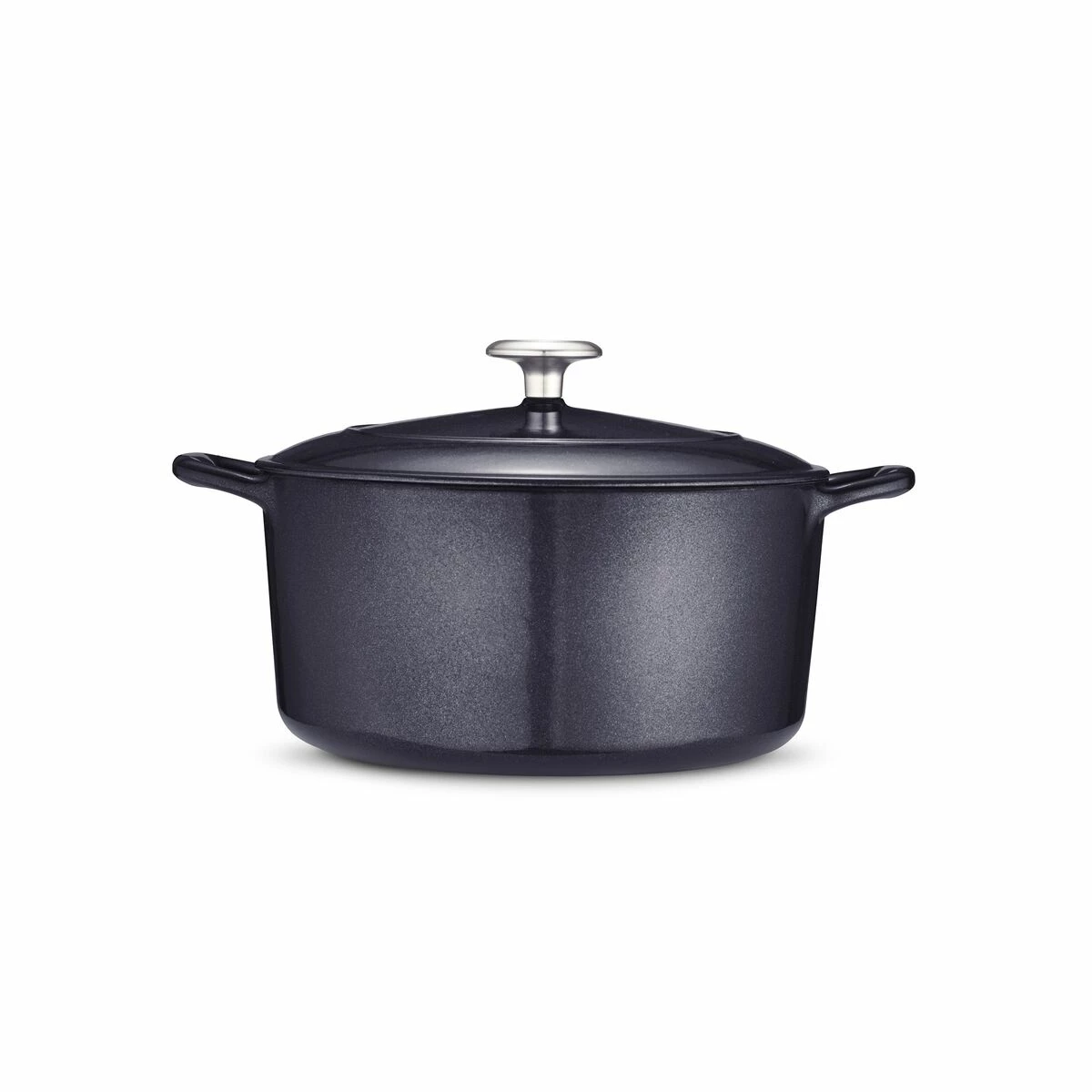 Tramontina 5.5 Qt Enameled Cast-Iron Series 1000 Covered Round Dutch Oven - Dark Blue 3 Tramontina 5.5 Qt Enameled Cast-Iron Series 1000 Covered Round Dutch Oven - Dark Blue - Image 3