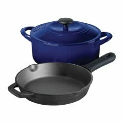 Tramontina 3 Pc Essential Cast Iron Cookware Set - Blue 11 Tramontina 3 Pc Essential Cast Iron Cookware Set - Blue -Deals Tramontina Store 80131040IXM001G