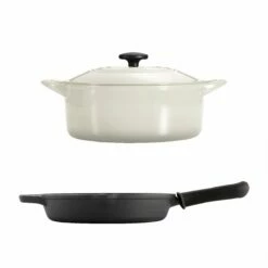 Tramontina 3 Pc Essential Cast Iron Cookware Set - Latte -Deals Tramontina Store 80131041IXM002G