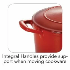Tramontina 3.5 Qt Enameled Cast-Iron Series 1000 Covered Round Dutch Oven - Gradated Red 14 Tramontina 3.5 Qt Enameled Cast-Iron Series 1000 Covered Round Dutch Oven - Gradated Red -Deals Tramontina Store 80131046IXI002G