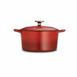 Tramontina 3.5 Qt Enameled Cast-Iron Series 1000 Covered Round Dutch Oven - Gradated Red 10 Tramontina 3.5 Qt Enameled Cast-Iron Series 1000 Covered Round Dutch Oven - Gradated Red -Deals Tramontina Store 80131046IXM003G