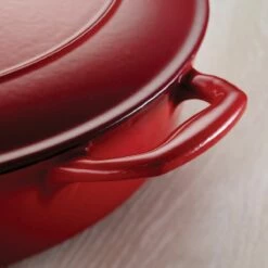 Tramontina 5.5 Qt Enameled Cast-Iron Series 1000 Covered Round Dutch Oven - Gradated Red 9 Tramontina 5.5 Qt Enameled Cast-Iron Series 1000 Covered Round Dutch Oven - Gradated Red -Deals Tramontina Store 80131047IXM005G
