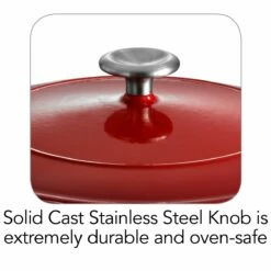 Tramontina 6.5 Qt Enameled Cast-Iron Series 1000 Covered Round Dutch Oven - Gradated Red -Deals Tramontina Store 80131048IXI003G