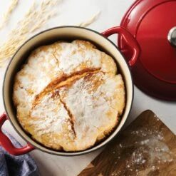 Tramontina 6.5 Qt Enameled Cast-Iron Series 1000 Covered Round Dutch Oven - Gradated Red -Deals Tramontina Store 80131048IXM004G