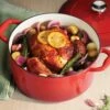 Tramontina 6.5 Qt Enameled Cast-Iron Series 1000 Covered Round Dutch Oven - Gradated Red