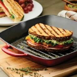 Tramontina 11 In Enameled Cast-Iron Series 1000 Grill Pan - Gradated Red