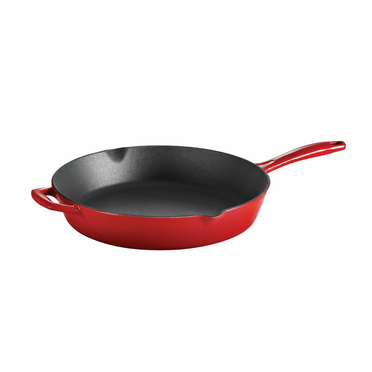 Tramontina 12 In Enameled Cast-Iron Series 1000 Skillet - Gradated Red 2 Tramontina 12 In Enameled Cast-Iron Series 1000 Skillet - Gradated Red - Image 2