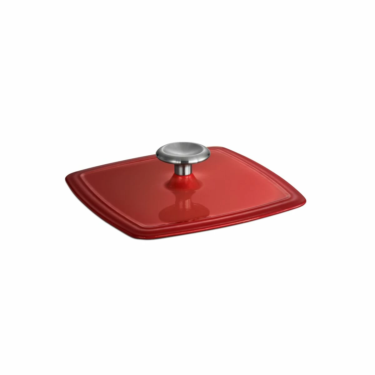 Tramontina 11 In Enameled Cast-Iron Series 1000 Grill Pan With Press - Gradated Red 5 Tramontina 11 In Enameled Cast-Iron Series 1000 Grill Pan With Press - Gradated Red - Image 5