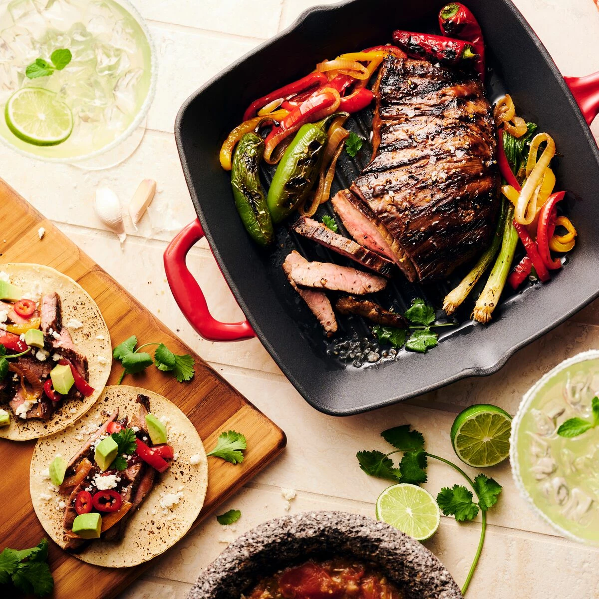 Tramontina 11 In Enameled Cast-Iron Series 1000 Grill Pan With Press - Gradated Red 7 Tramontina 11 In Enameled Cast-Iron Series 1000 Grill Pan With Press - Gradated Red - Image 7