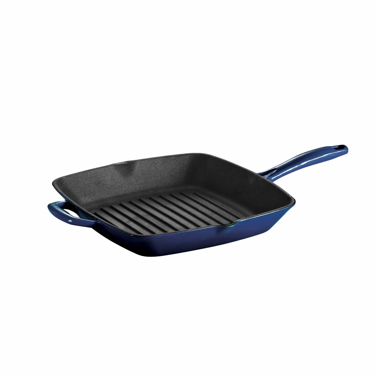 Tramontina 11 In Enameled Cast-Iron Series 1000 Grill Pan - Gradated Cobalt 2 Tramontina 11 In Enameled Cast-Iron Series 1000 Grill Pan - Gradated Cobalt - Image 2