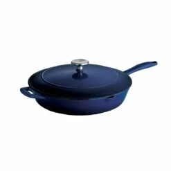 Tramontina 12 In Enameled Cast-Iron Series 1000 Covered Skillet - Gradated Cobalt 7 Tramontina 12 In Enameled Cast-Iron Series 1000 Covered Skillet - Gradated Cobalt -Deals Tramontina Store 80131068IXM002G