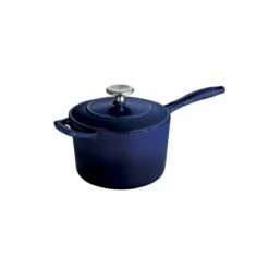 Tramontina 2.5 Qt Enameled Cast-Iron Series 1000 Covered Sauce Pan - Gradated Cobalt 11 Tramontina 2.5 Qt Enameled Cast-Iron Series 1000 Covered Sauce Pan - Gradated Cobalt -Deals Tramontina Store 80131070IXM002G