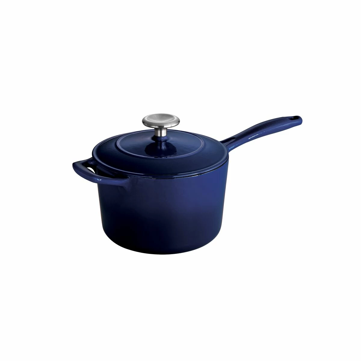 Tramontina 2.5 Qt Enameled Cast-Iron Series 1000 Covered Sauce Pan - Gradated Cobalt 6 Tramontina 2.5 Qt Enameled Cast-Iron Series 1000 Covered Sauce Pan - Gradated Cobalt - Image 6
