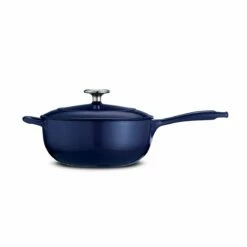 Tramontina 3 Qt Enameled Cast-Iron Series 1000 Covered Saucier - Gradated Cobalt -Deals Tramontina Store 80131071IXM003G