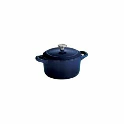 Tramontina 24 Oz Enameled Cast-Iron Series 1000 Covered Small Cocotte - Gradated Cobalt 13 Tramontina 24 Oz Enameled Cast-Iron Series 1000 Covered Small Cocotte - Gradated Cobalt -Deals Tramontina Store 80131073IXM001G