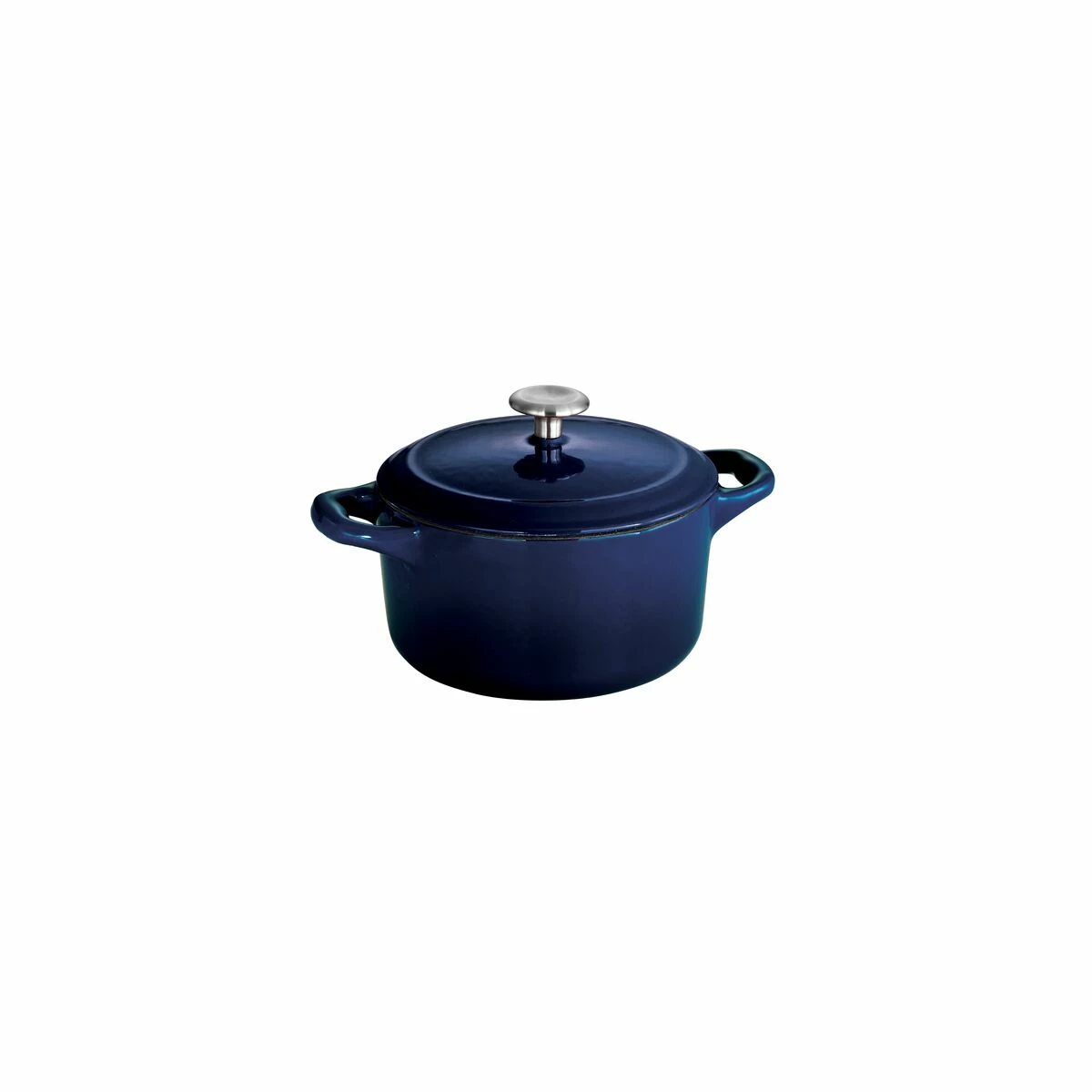 Tramontina 24 Oz Enameled Cast-Iron Series 1000 Covered Small Cocotte - Gradated Cobalt 7 Tramontina 24 Oz Enameled Cast-Iron Series 1000 Covered Small Cocotte - Gradated Cobalt - Image 7