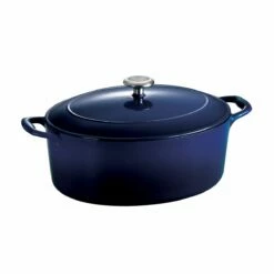 Tramontina 7 Qt Enameled Cast-Iron Oval Dutch Oven - Gradated Cobalt 10 Tramontina 7 Qt Enameled Cast-Iron Oval Dutch Oven - Gradated Cobalt -Deals Tramontina Store 80131078IXM002G