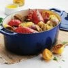 Tramontina 7 Qt Enameled Cast-Iron Oval Dutch Oven - Gradated Cobalt