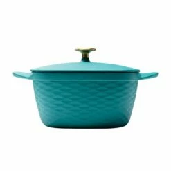 Tramontina Prisma 7 Qt Enameled Cast Iron Covered Square Dutch Oven - Matte Teal 15 Tramontina Prisma 7 Qt Enameled Cast Iron Covered Square Dutch Oven - Matte Teal -Deals Tramontina Store 80131109IXM002G