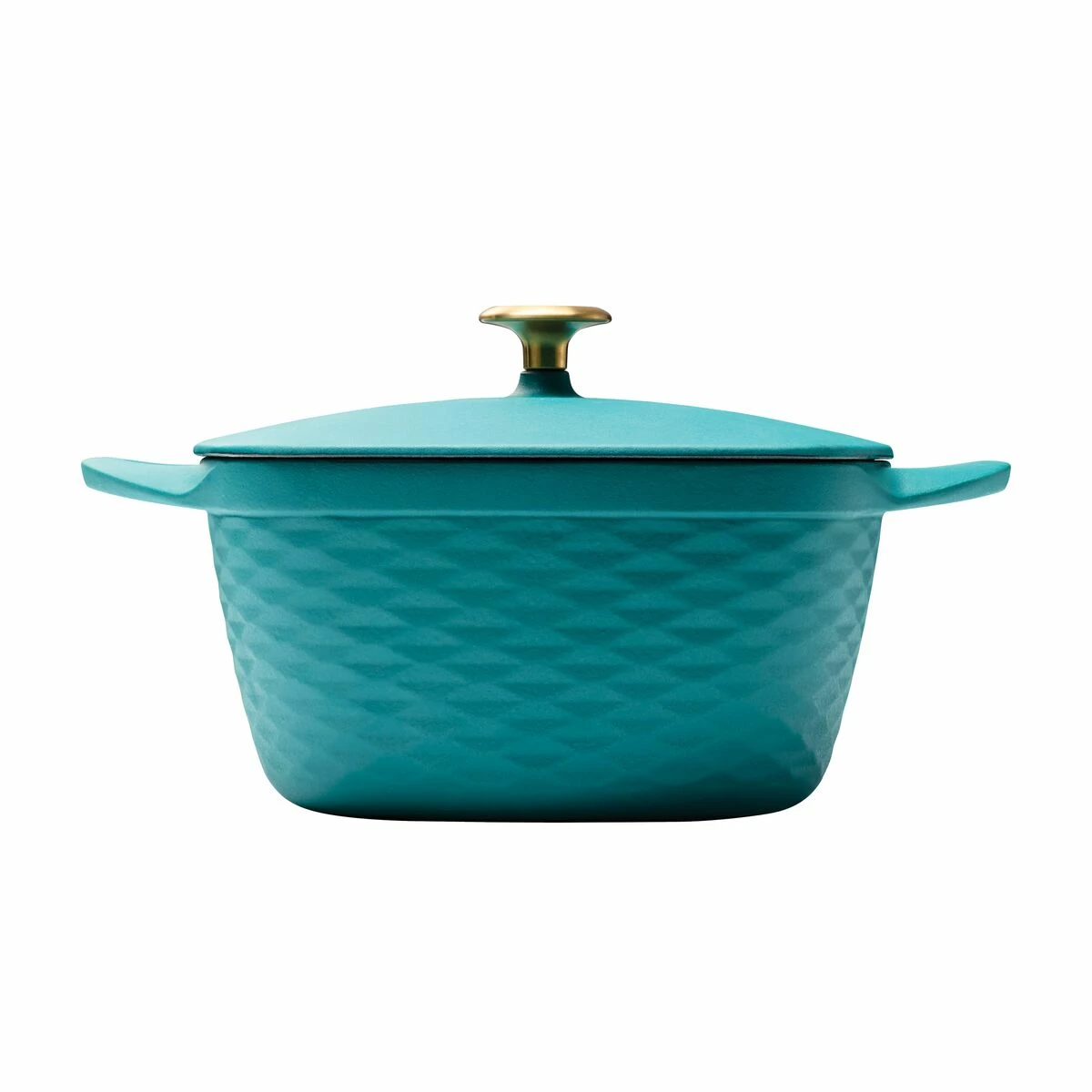 Tramontina Prisma 7 Qt Enameled Cast Iron Covered Square Dutch Oven - Matte Teal 8 Tramontina Prisma 7 Qt Enameled Cast Iron Covered Square Dutch Oven - Matte Teal - Image 8