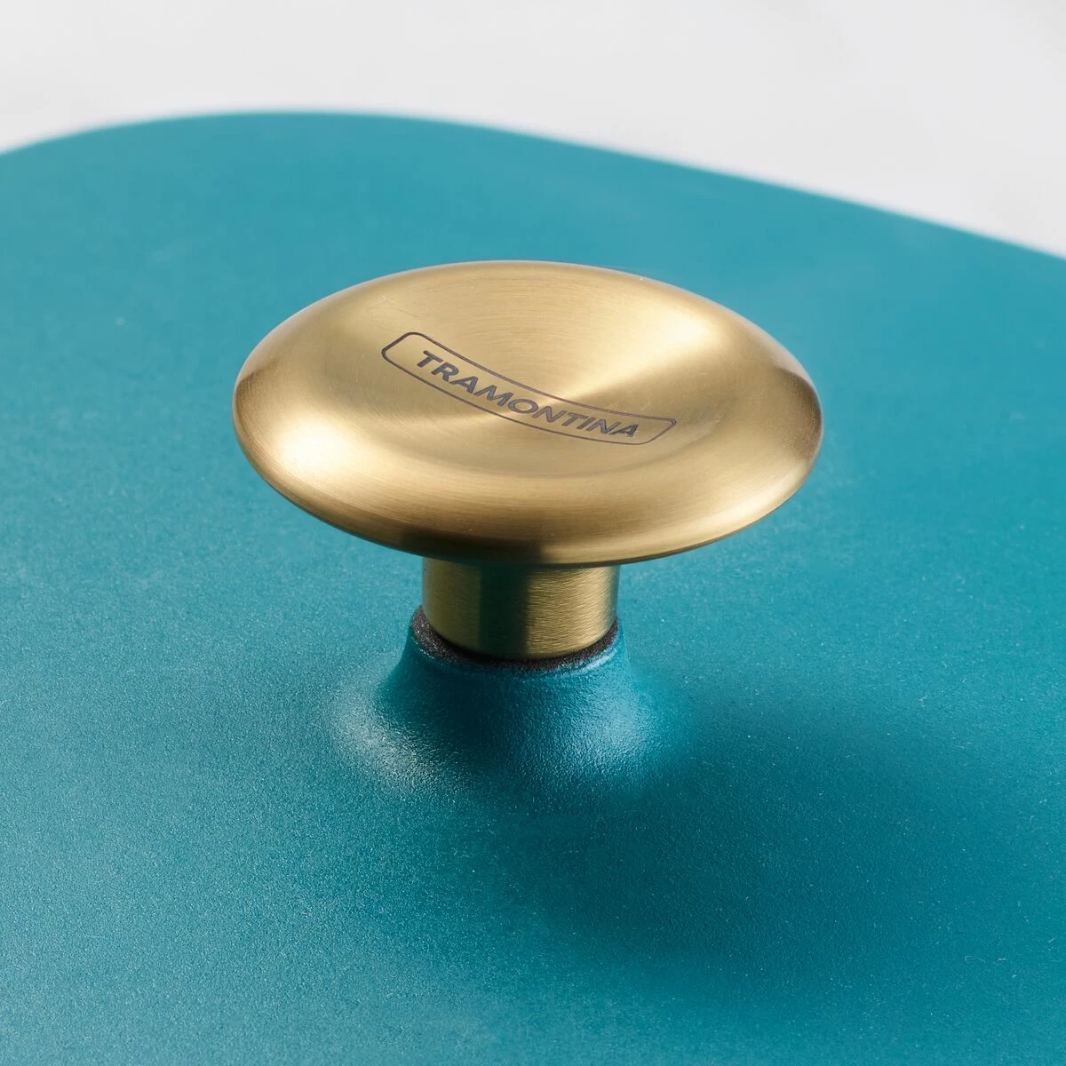 Tramontina Prisma 7 Qt Enameled Cast Iron Covered Square Dutch Oven - Matte Teal 7 Tramontina Prisma 7 Qt Enameled Cast Iron Covered Square Dutch Oven - Matte Teal - Image 7