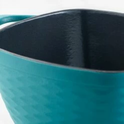 Tramontina Prisma 7 Qt Enameled Cast Iron Covered Square Dutch Oven - Matte Teal 12 Tramontina Prisma 7 Qt Enameled Cast Iron Covered Square Dutch Oven - Matte Teal -Deals Tramontina Store 80131109IXM005G