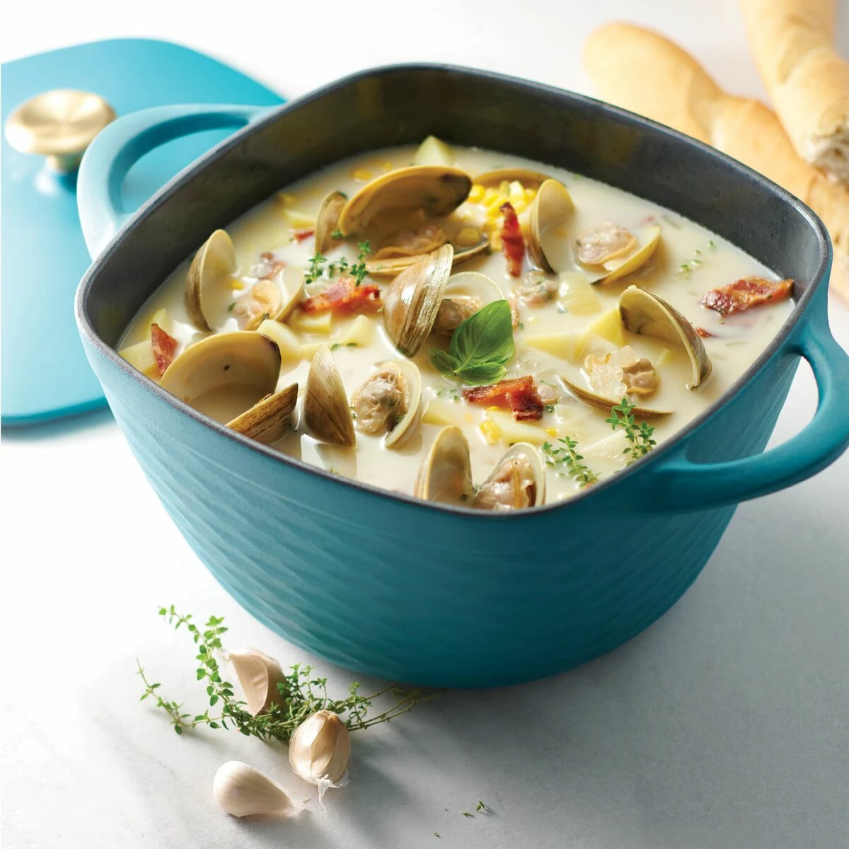 Tramontina Prisma 7 Qt Enameled Cast Iron Covered Square Dutch Oven - Matte Teal 1 Tramontina Prisma 7 Qt Enameled Cast Iron Covered Square Dutch Oven - Matte Teal